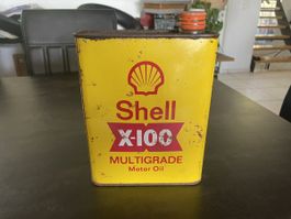 Ancien Bidon d’Huile de Garage Shell