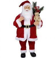 Animierter Weihnachtsmann 90cm mit Led Bewegung und Musik