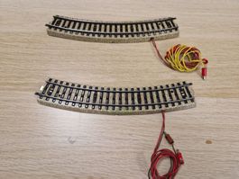 Märklin 2 x 5103 Anschlußgleis M H0 (1)