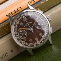 Favre Leuba Tropical Dial Chronograph Valjoux 22 from 1950s