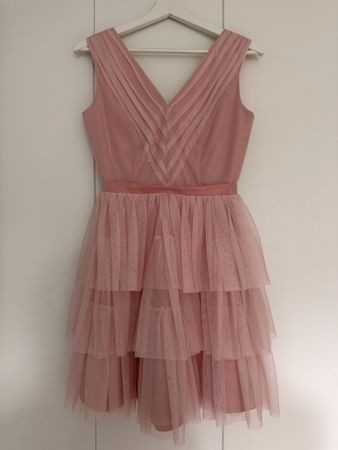 Pink Tulle Party Dress, Size XS
