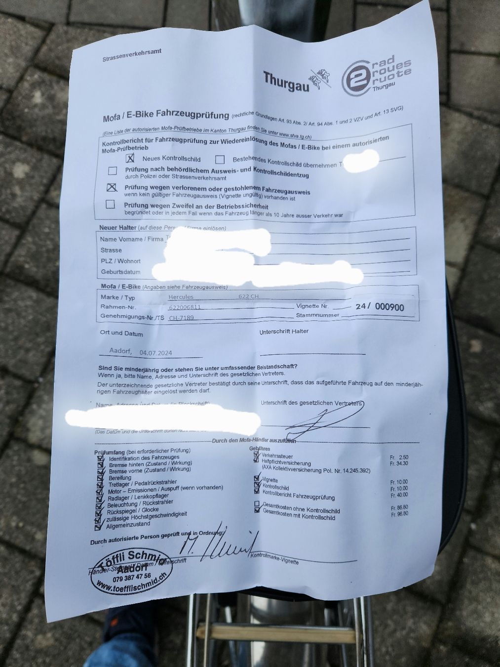 Hercules Mofas: töffli,Mofa Hercules 622.  2HG – Gebraucht aus Eschlikon TG von keibi 7