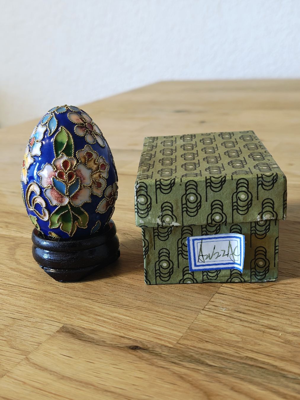 Tutte le decorazioni: Cloisonné-Emaille-Ei mit Blumenmuster – Usato da Affoltern am Albis venduto da chassa2 1