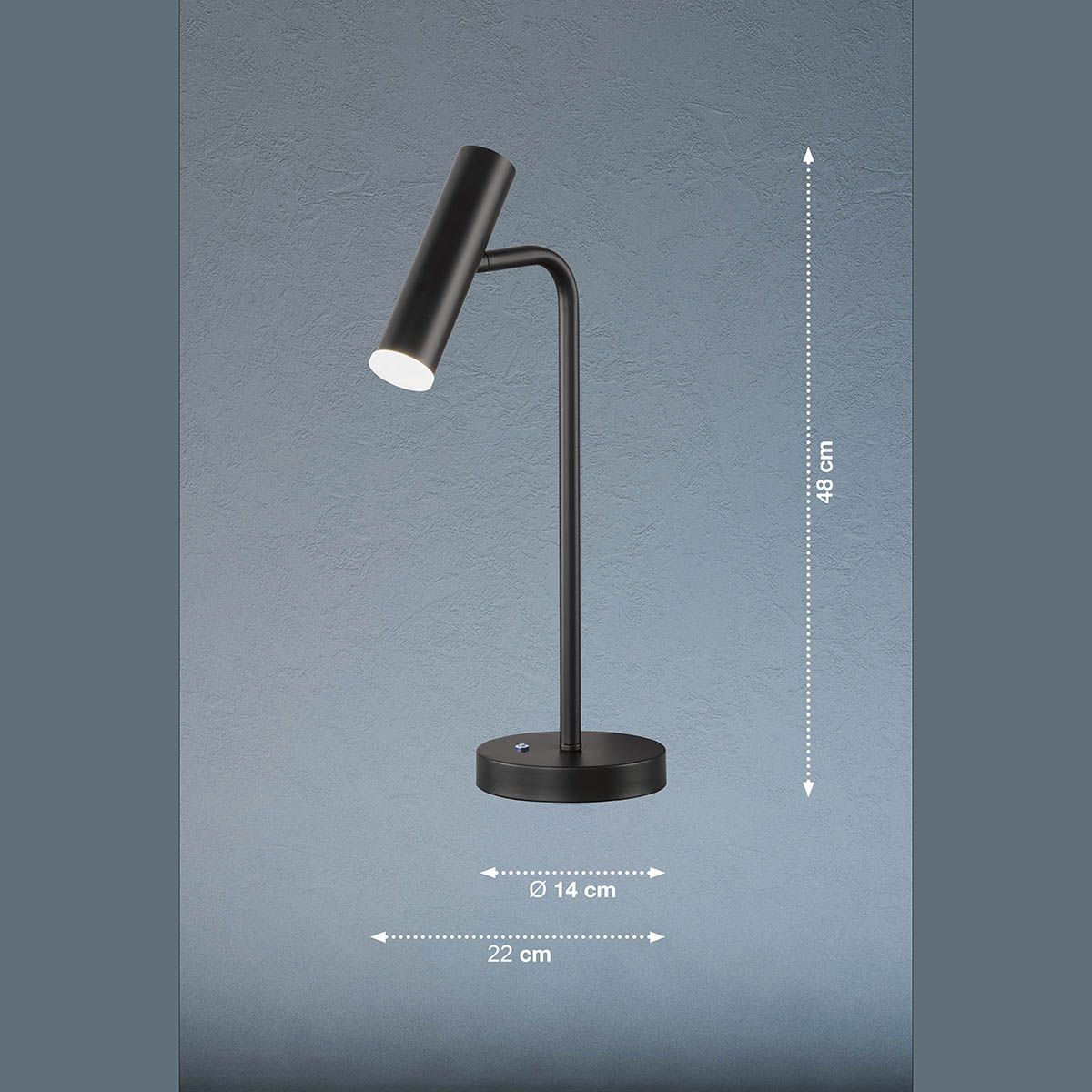Lampade: LED Tischleuchte, Schwarz, 48 cm Höhe – Nuovo (secondo la descrizione) da Kreuzlingen venduto da Smart-Light 7
