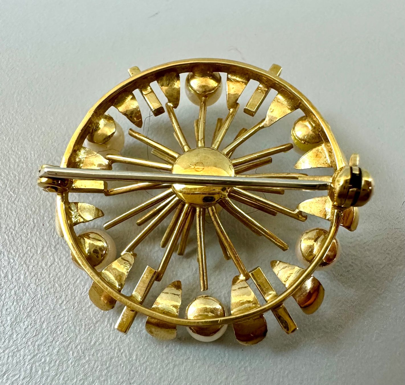Broschen & Nadeln: ♦️ VINTAGE GOLDBROSCHE “PERLEN” 18K – Gebraucht aus Zürich von NIKI777 4