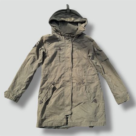 Unique Evisu green raincoat jacke vintage japan damen retro