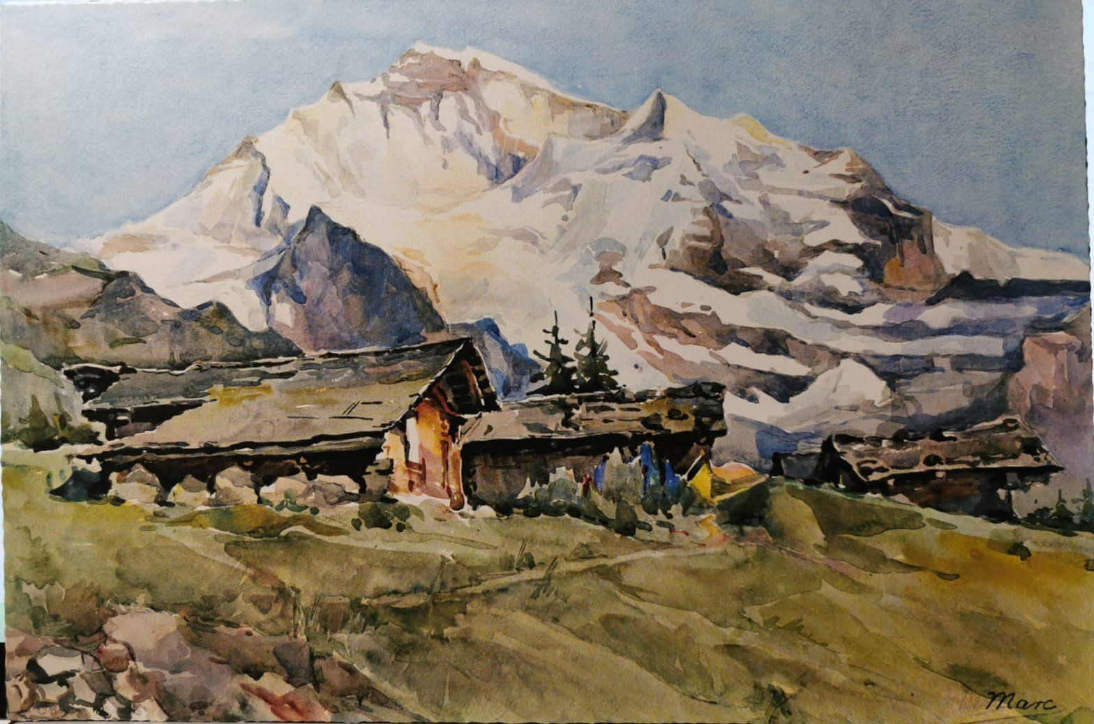 Grafica & Litografie: 3 Kunstdrucke mit Aquarellen von Nicolas Markovitch – Usato da Rebstein venduto da attacca