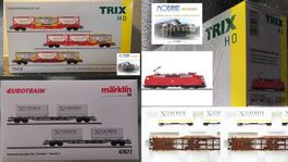 Trix/Märklin - 6-teiliger Containerzug - DCC/Sound