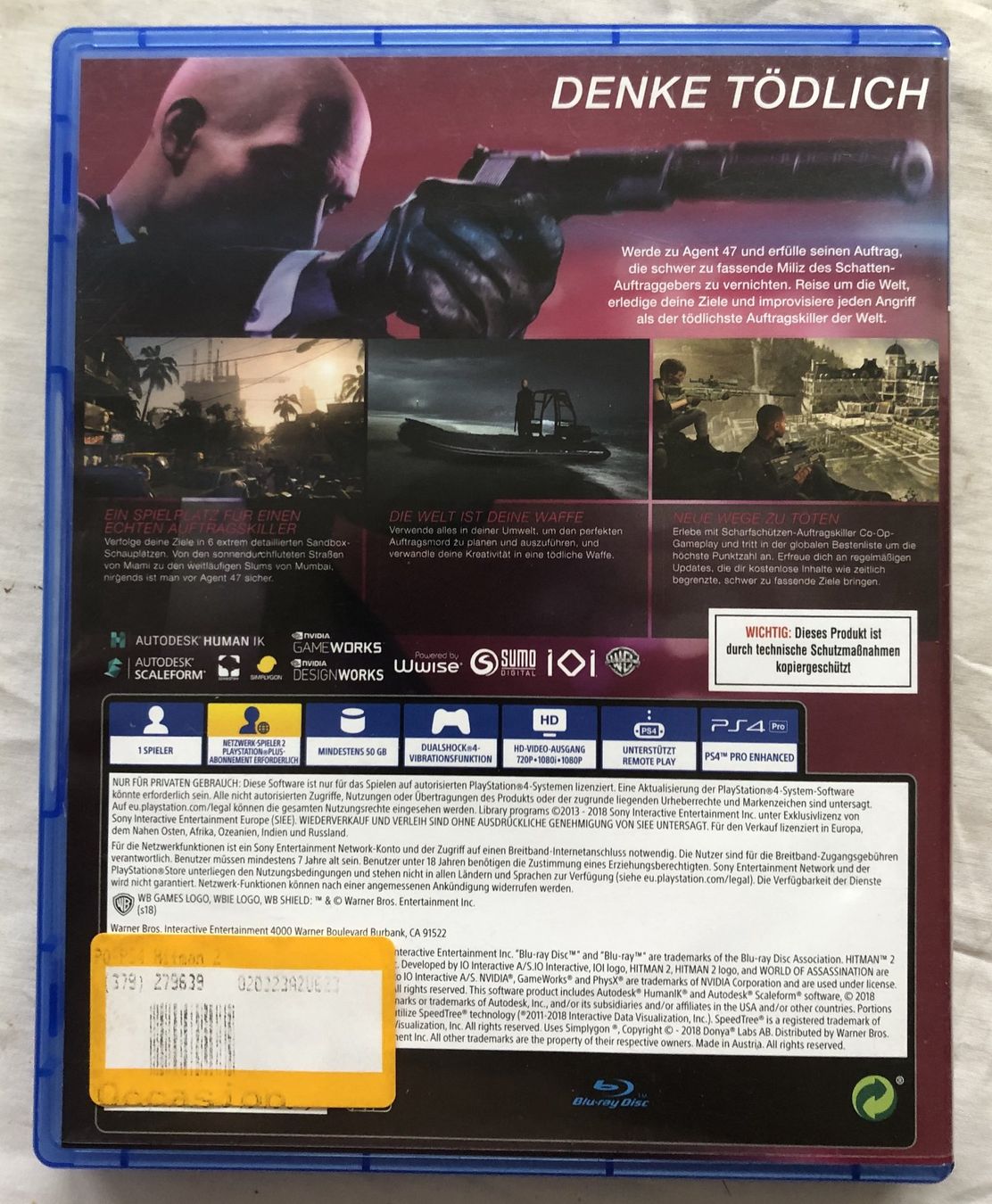 Jeux: PS4 - HITMAN 2 – D'occasion à Schaffhausen par durruti 2