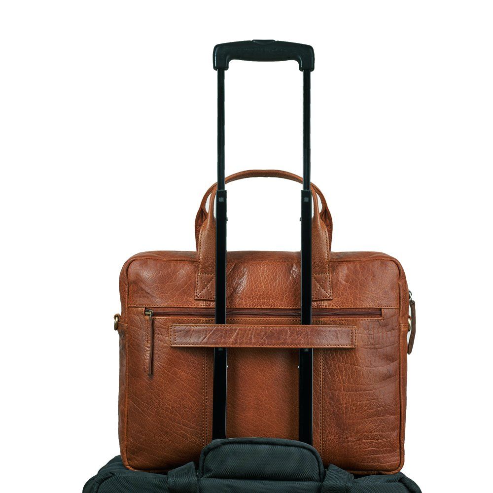 Koffer & Taschen: Laptoptasche, Rindleder, braun – Neu (gemäss Beschreibung) aus Rebstein von Portemonnaie 2