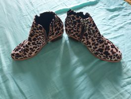 Stylische Leopard Stiefeletten Gr. 38