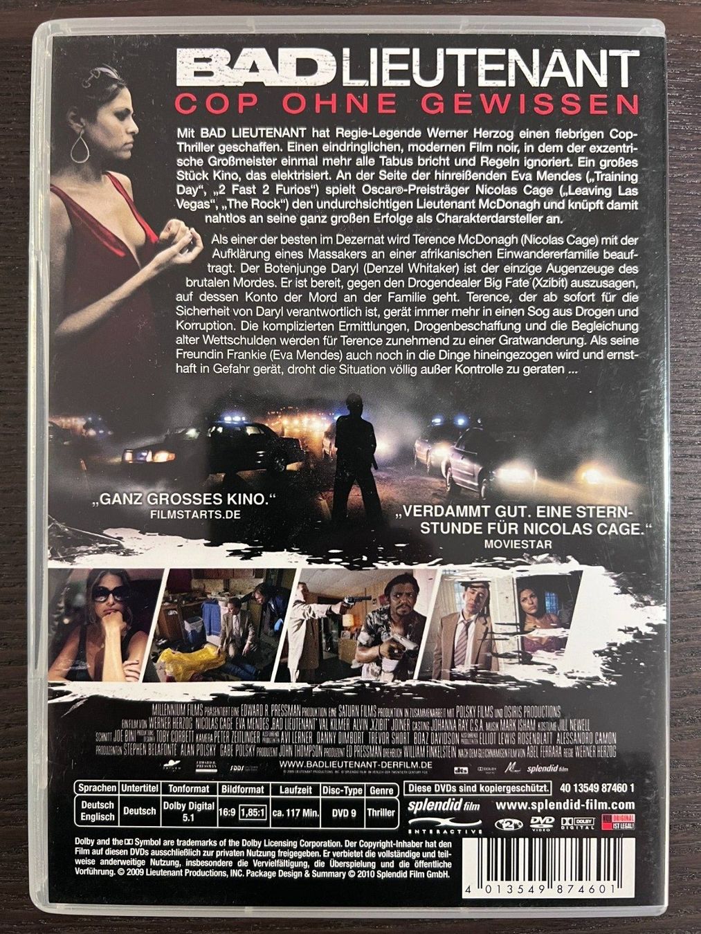Tutti i DVDs: Bad Lieutenant - Cop ohne Gewissen – Usato da Zürich venduto da FilmFreunde 1