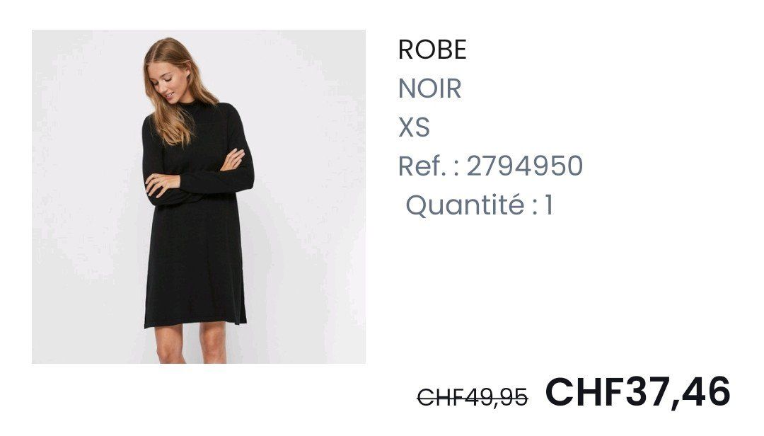 Vero Moda Vestiti: Robe-pull col roulé _ Taille XS (ample)_ Vero Moda – Usato da Lausanne venduto da Mamouche8 4