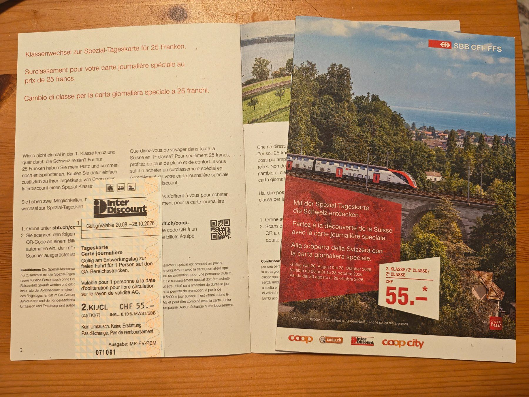 Biglietti: 2 Interdiscount SBB Tageskarte – Nuovo e nell'imballaggio originale da Regensdorf venduto da Marish73 1