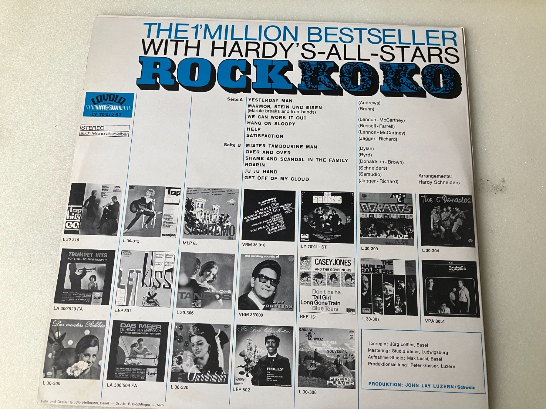 Dischi in vinile: Hardy's All Stars – Usato da Aarwangen venduto da Jukebox3 2