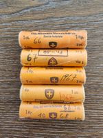 1 Rappen Rollen 1966 / 67 / 68 / 5 Rollen à 50 Stück !!!!!!!