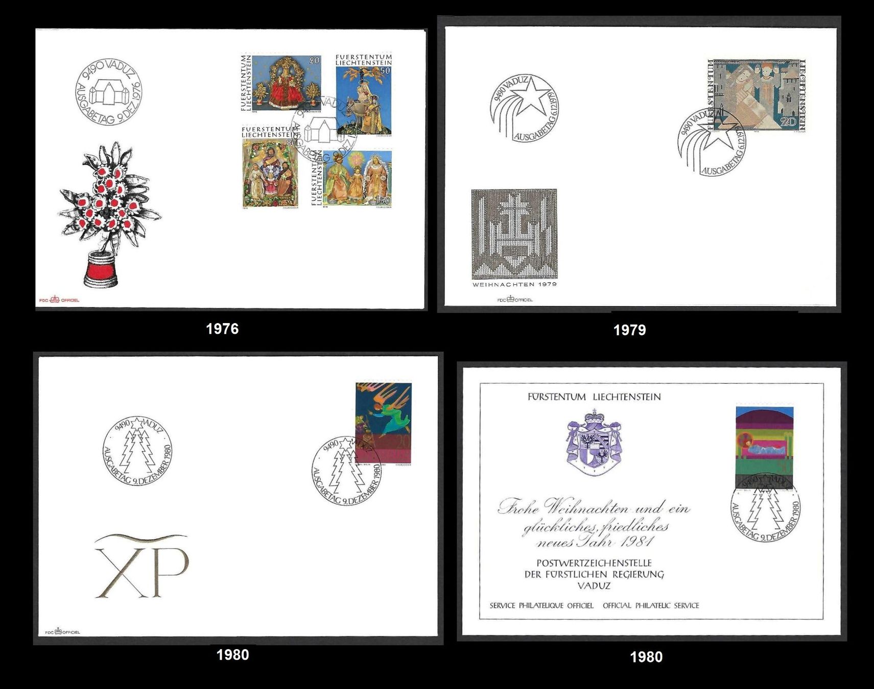 Tutti i francobolli: Liechtenstein 1966 – 1982, 27 Briefe/Karten – Usato da Baar venduto da W47 6