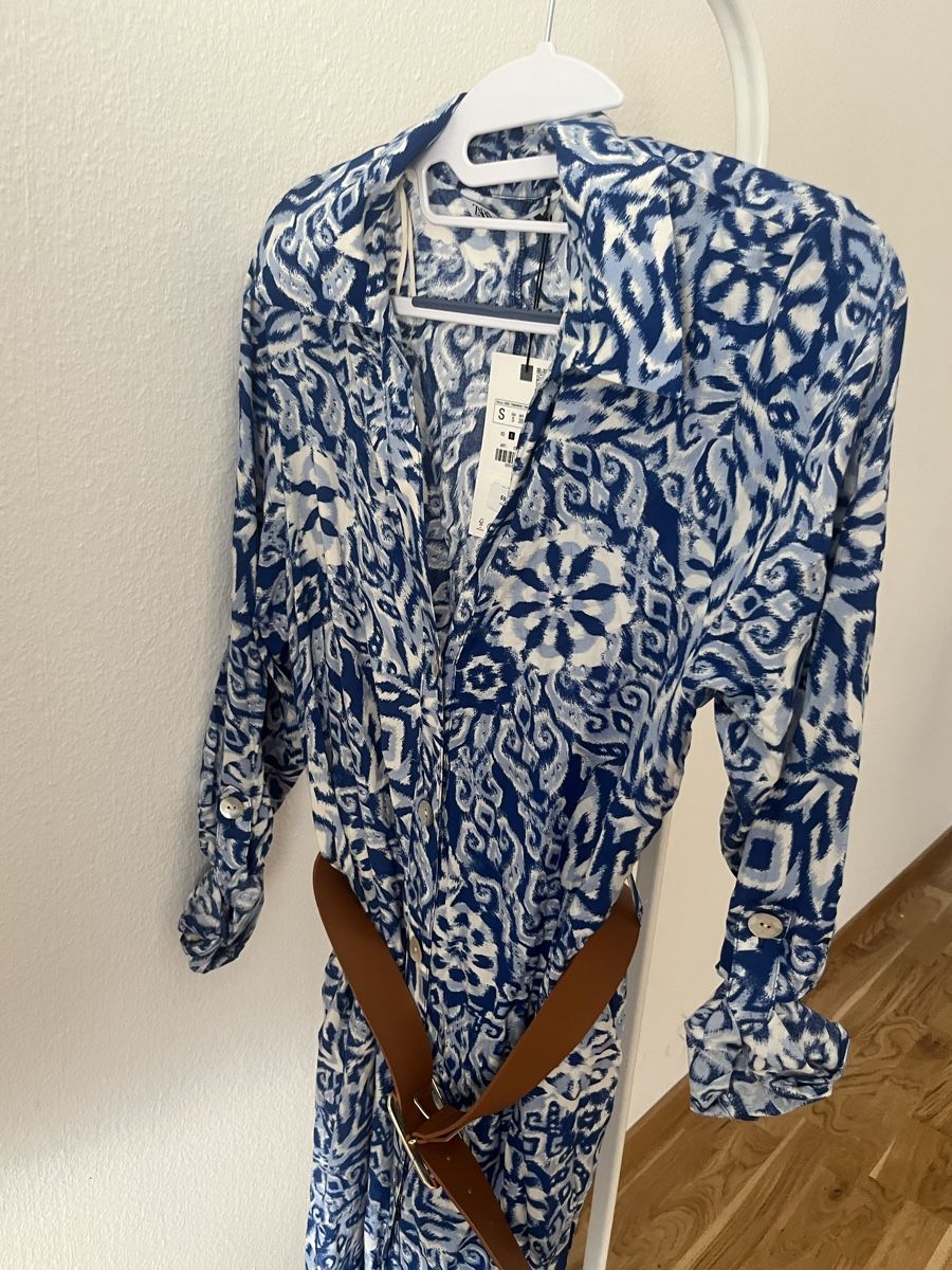 Zara Vestiti: Hemdblusenkleid mit Gürtel – Nuovo (secondo la descrizione) da Zürich venduto da Dita06 1