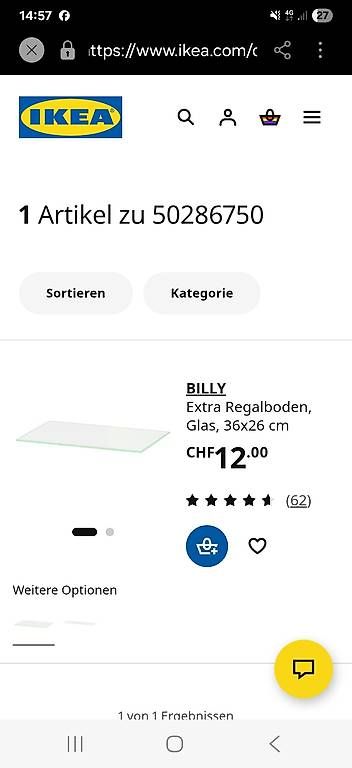 Ikea Scaffali: Billy Regalboden – Nuovo e nell'imballaggio originale da Berikon venduto da kat_bxc6 1