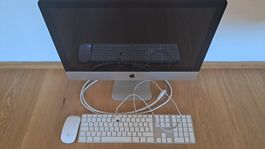 Apple iMac Computer mit Tastatur und Maus silber gebraucht