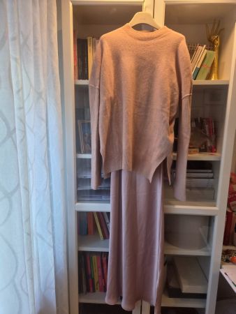 Damen Set Kleid und Pullover rosa gebraucht guter Zustand