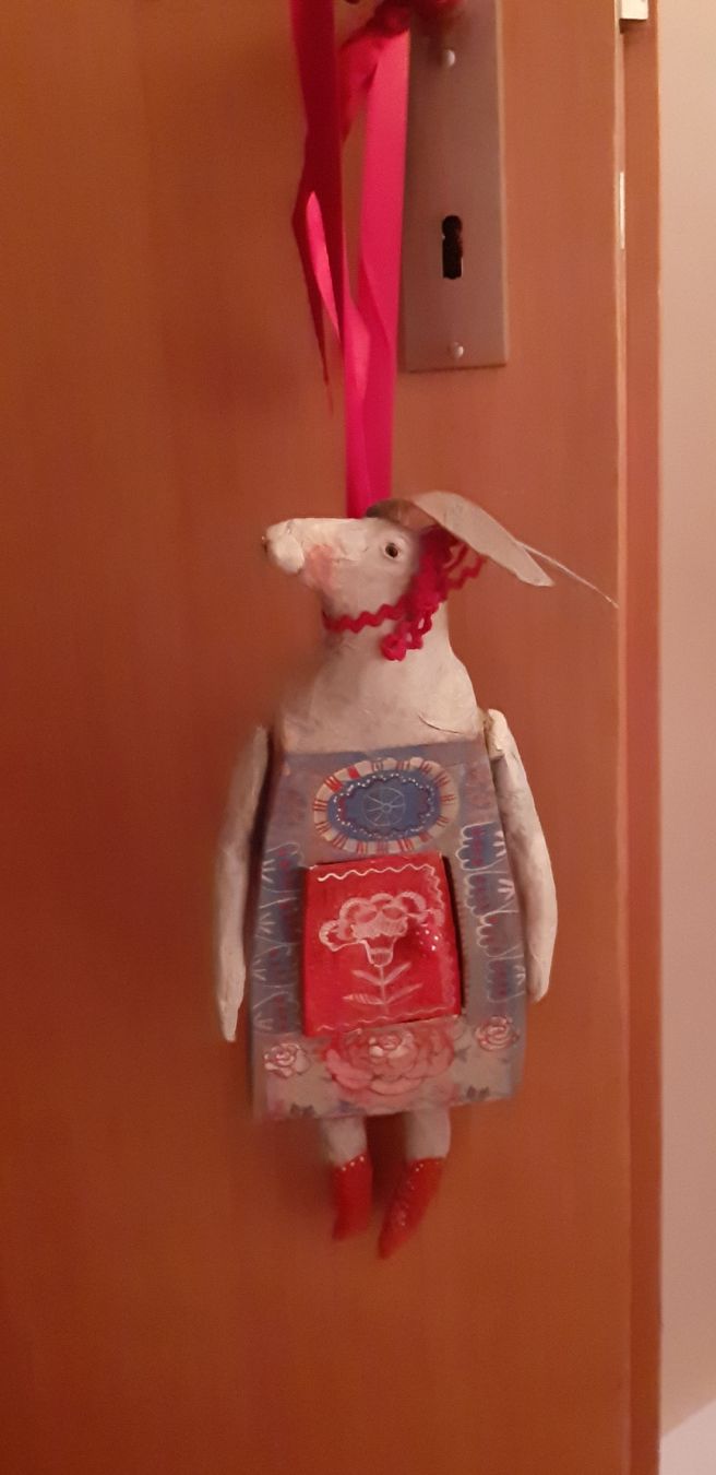 Statuette: Lustiges Papiermache Fabeltier  -  Deko – Usato da Tagelswangen venduto da BrigittaC01 8