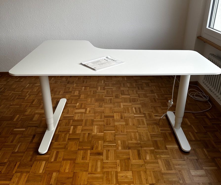 Schone Eckschreibtisch Wei Ikea Bild
