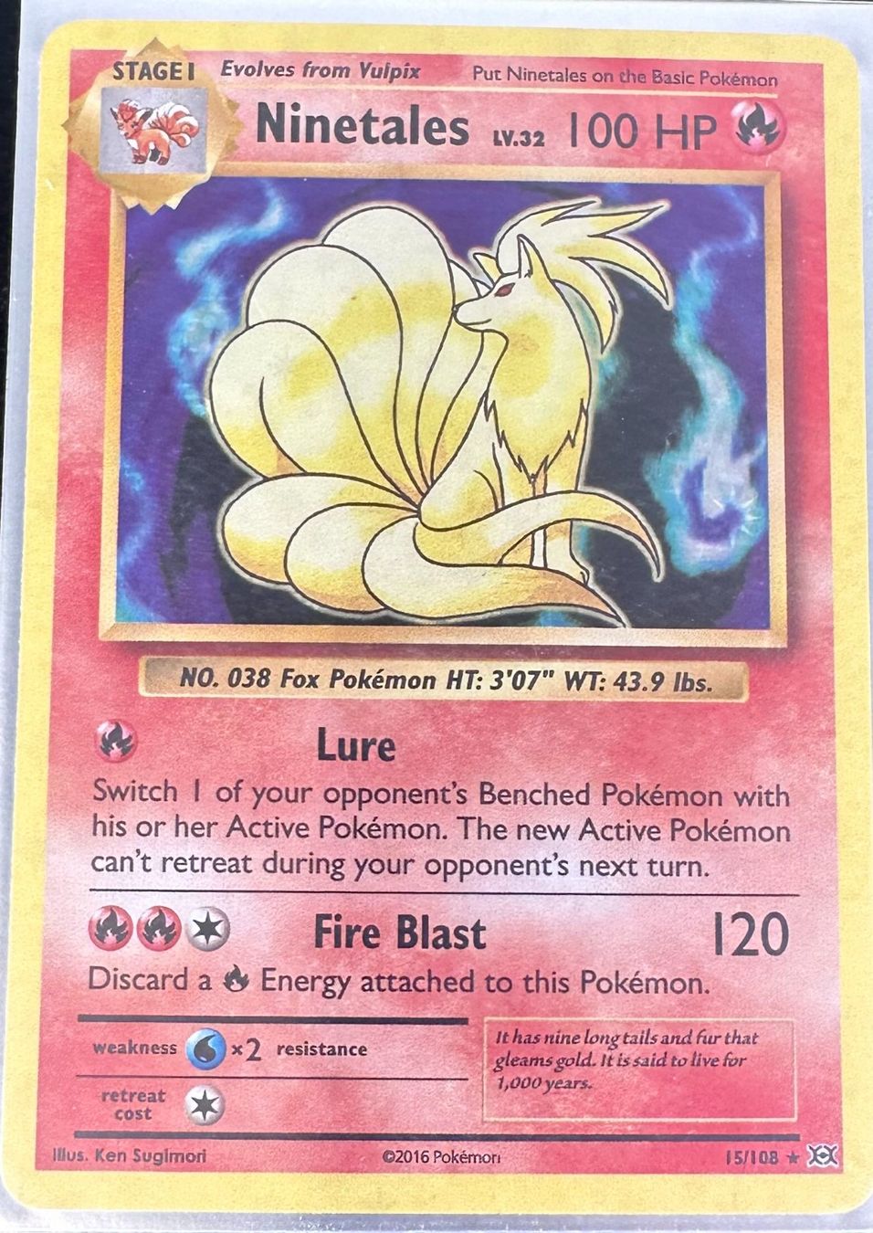 Pokémon Carte collezionabili: Ninetales 15/108 Englisch Pokémon Evolutions Holo – Nuovo (secondo la descrizione) da Dübendorf venduto da TrimTrend 1