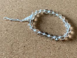 2weisse Armbänder / gummizug Transparent