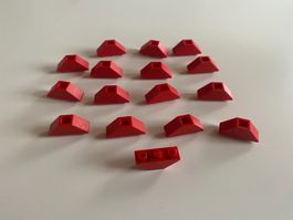 LEGO - 16 - ROTE - NEGATIVE - SCHRÄG - STEINE