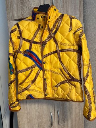 Ralph Lauren Steppjacke M mit Lederbesatz/top