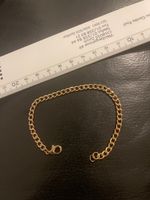 Gourmette plaquée or jaune dame 16 cm 