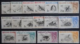 Falkland Islands British Kat. 123-137 gest. 1960 Kat. 90 Eur