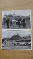 2 cartes postales anciennes Saignelégier et marché concours