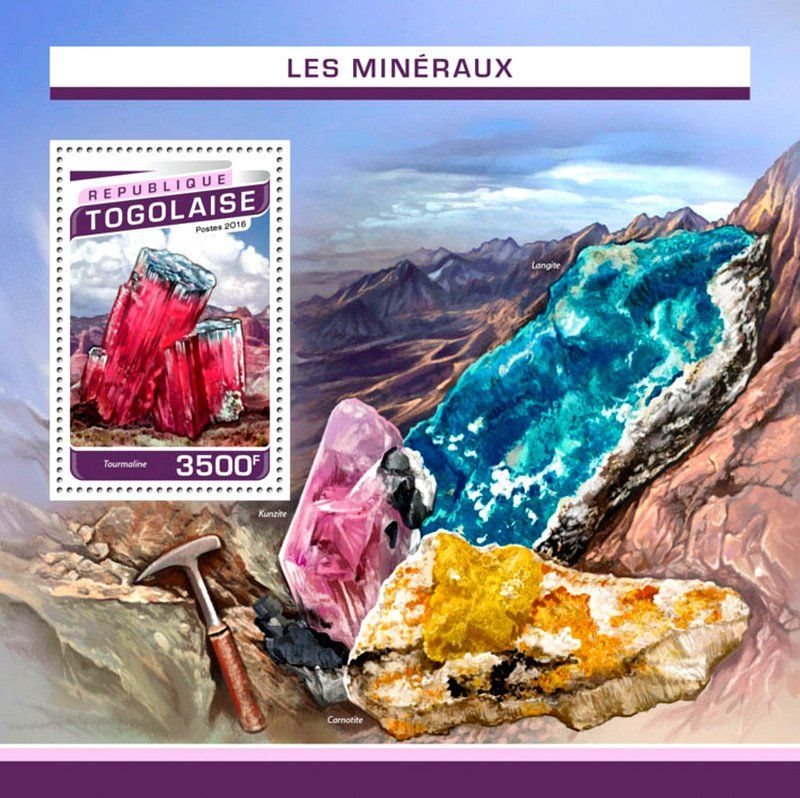Tutti i francobolli: Block "Minerale". Togo. – Nuovo e nell'imballaggio originale da Basel venduto da Butsch5