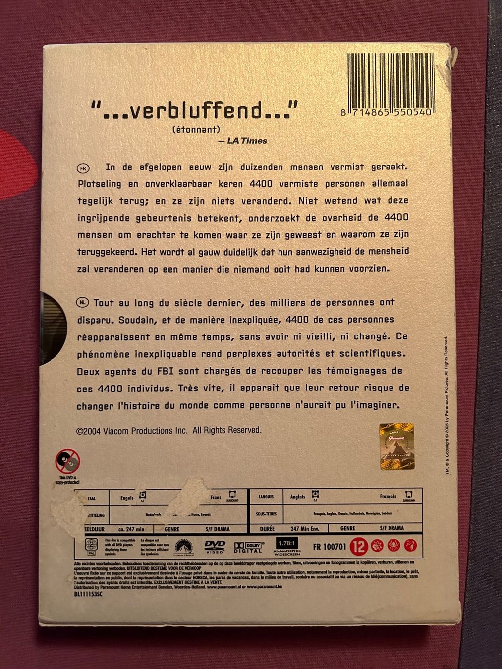 Alle DVDs: LES 4400 SAISON 1 – Gebraucht aus St-Cierges von Crisi53 1