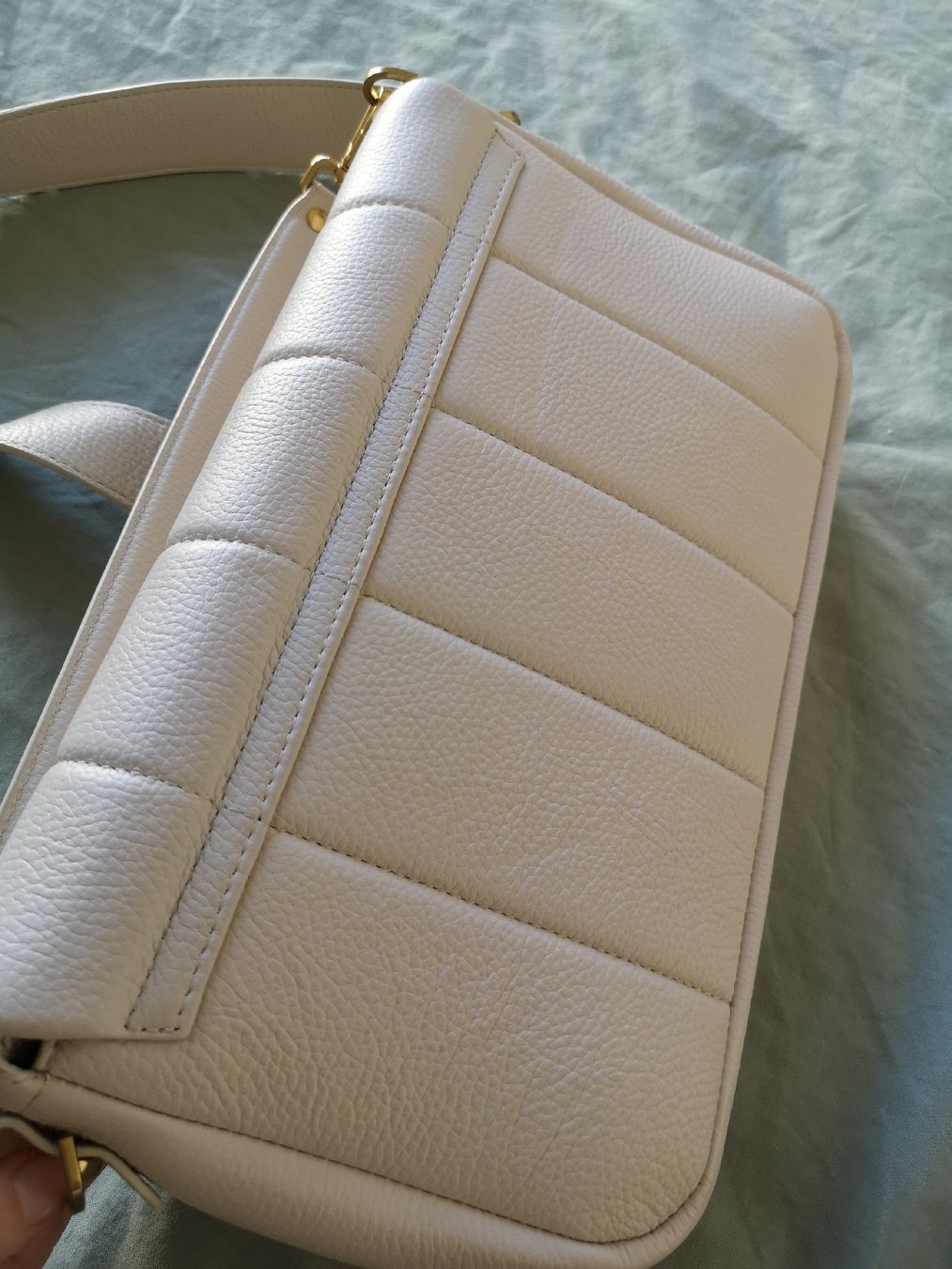 Taschen für Damen: White leather bag/white handbag – Neu (gemäss Beschreibung) aus Uster von b4x_ric 5