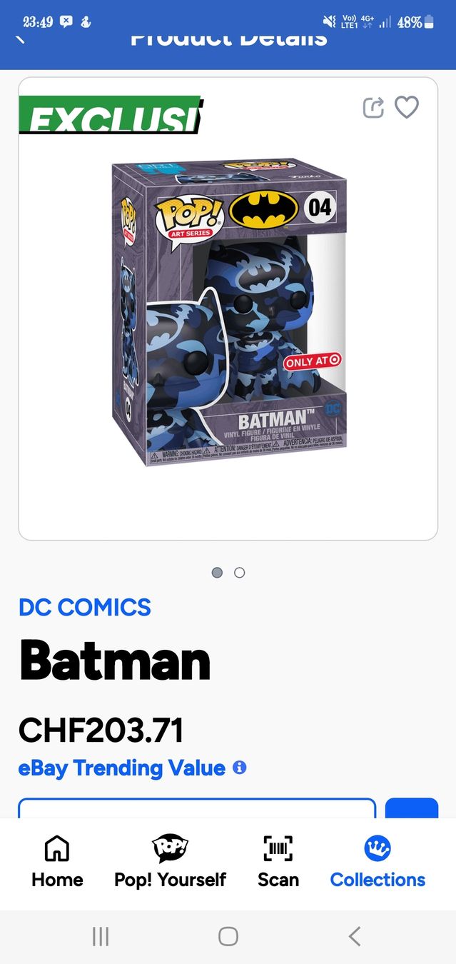 Funko Statuette: Funko Pop Art Series Batman 04 – Nuovo e nell'imballaggio originale da Tavannes venduto da Alkatra-kkk666