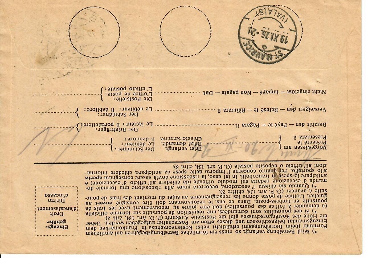Alle Briefmarken: R - Brief, Salvan - St. Maurice – Gebraucht aus Hochdorf von Ziegel-16 1