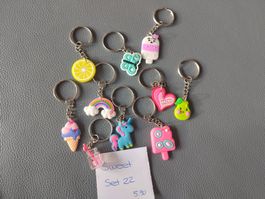 10 Schlüsselanhänger Sweet Einhorn neu set 22