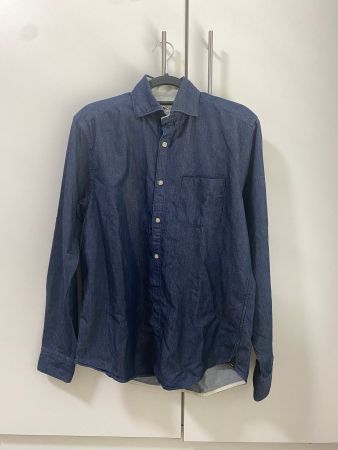 Blue "Fil Noir" shirt