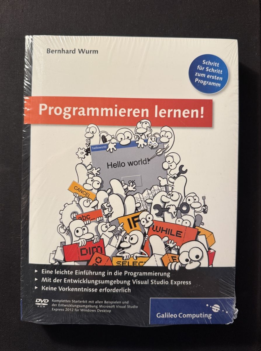 Bücher: Programmieren lernen!, Galileo Computing, Bernhard Wurm – Neu und originalverpackt aus Goldach von igwhitestar