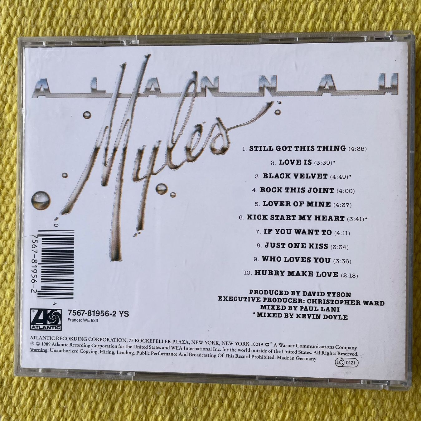 CD: ALANNAH MYLES-ALANNAH MYLES – Usato da Rorschacherberg venduto da CD-Roli 1