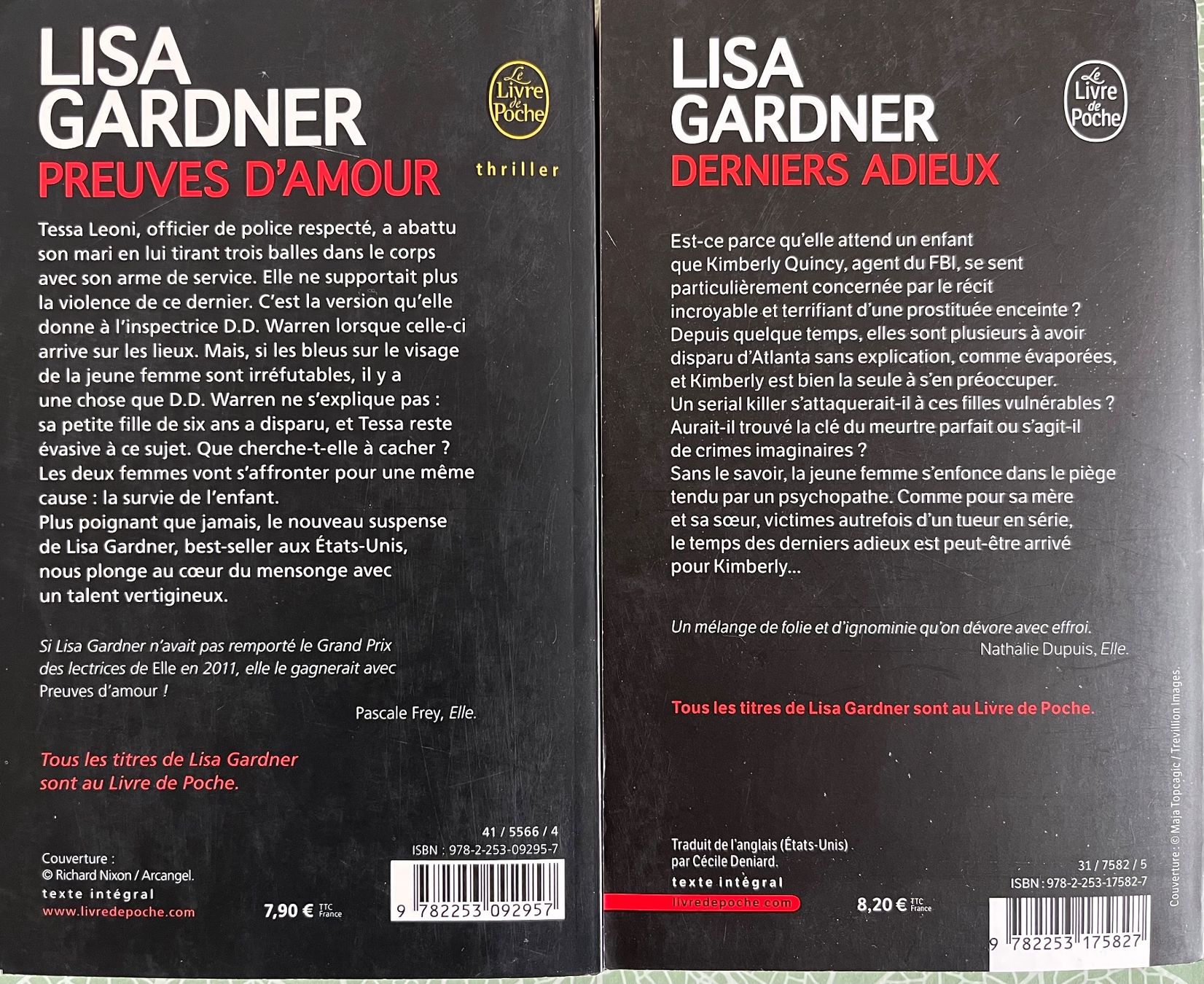 Libri: Lot de 6 romans de Lisa Gardner – Usato da Le Crêt-p-Semsales venduto da staglione69 3