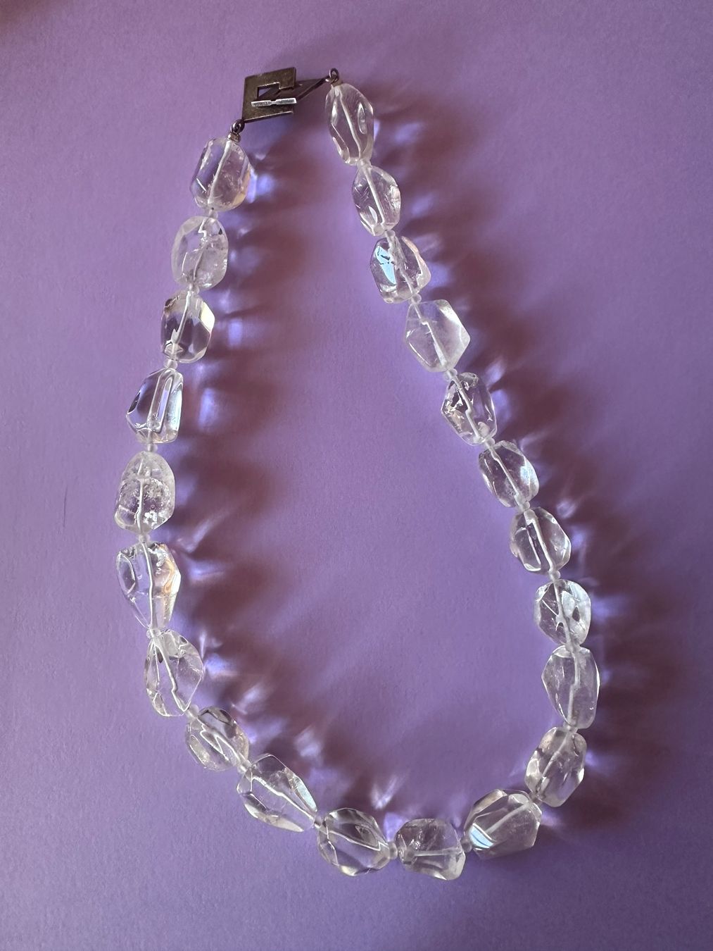 Collier en cristal de roche, Anna K for Coach House, 1990. (Gebraucht ...