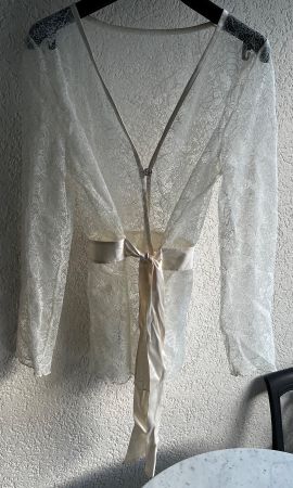 Neu ANDRES SARDA Spitzen-Strickjacke/cardigan dentelle L