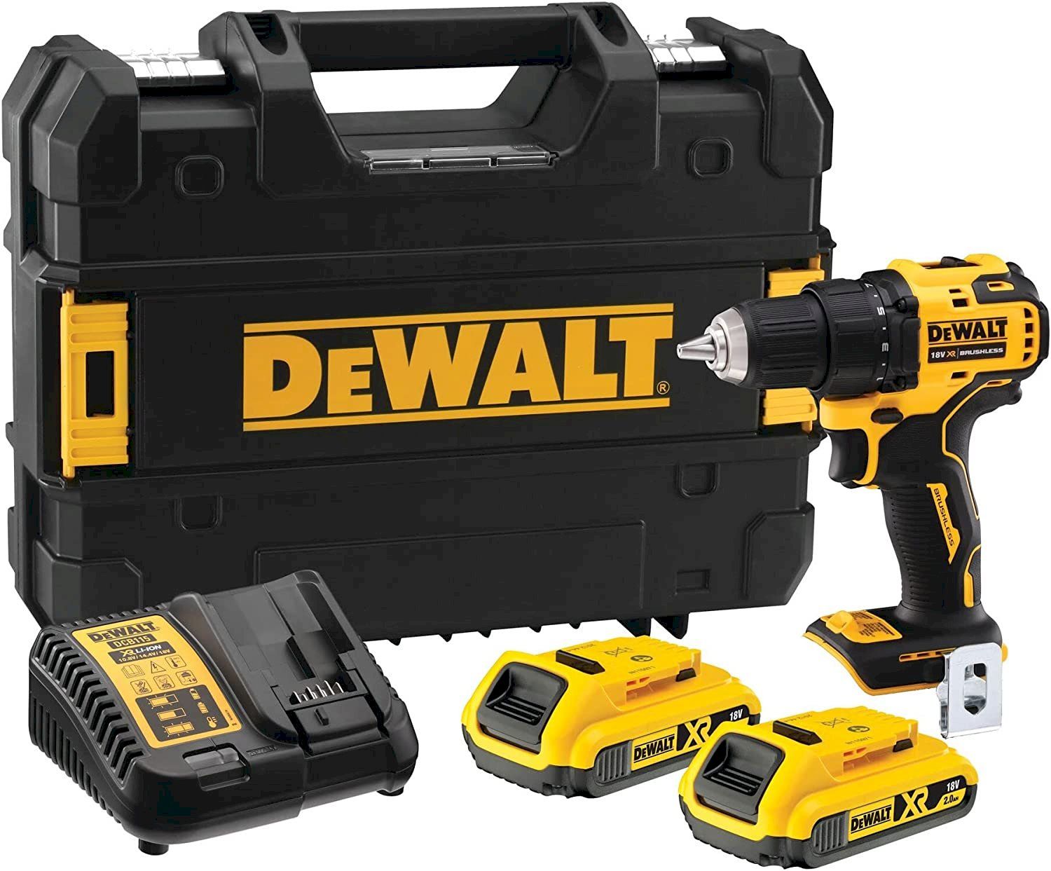 Dewalt Bohrmaschinen: DeWalt Akku-Bohrschrauber DCD708D2T-QW – Neu und originalverpackt aus Bottighofen von zaap