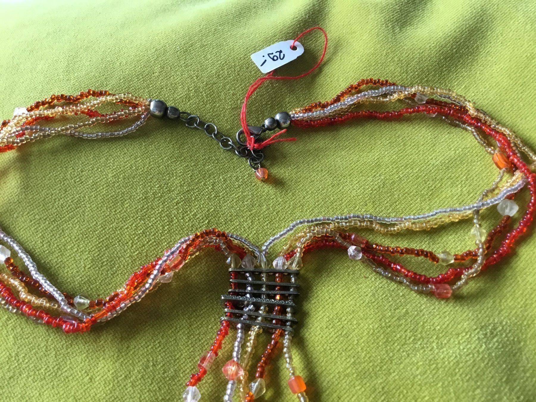 Ketten: Collier petites perles oranges/jaunes – Neu und originalverpackt aus Le Landeron von nic_8hd5 1