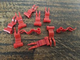 lego 4495b lot de 10 pièces Red Flag 4 x 1 Wave Right