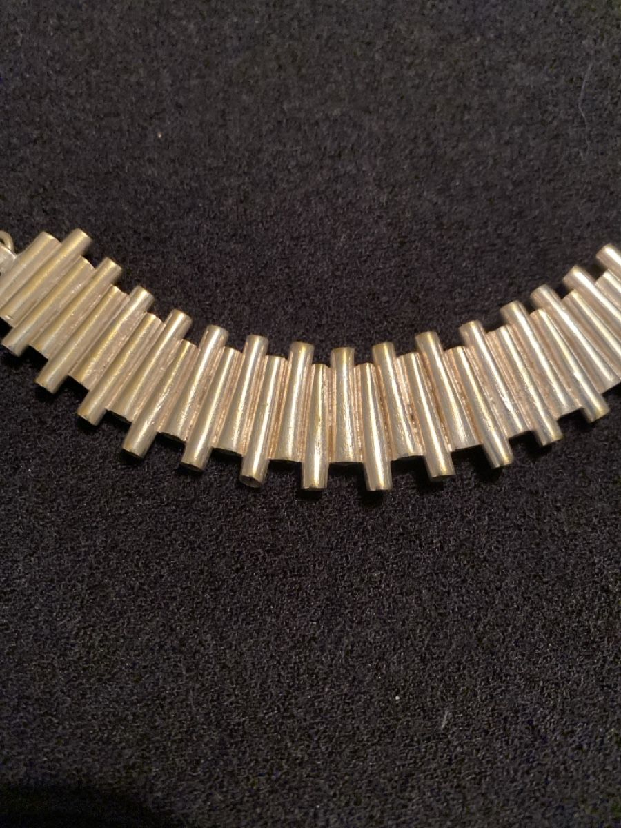 Catenine: Statement Kette Silberfarben, Modeschmuck Herbst-Look – Usato da Dübendorf venduto da cchiarello 1